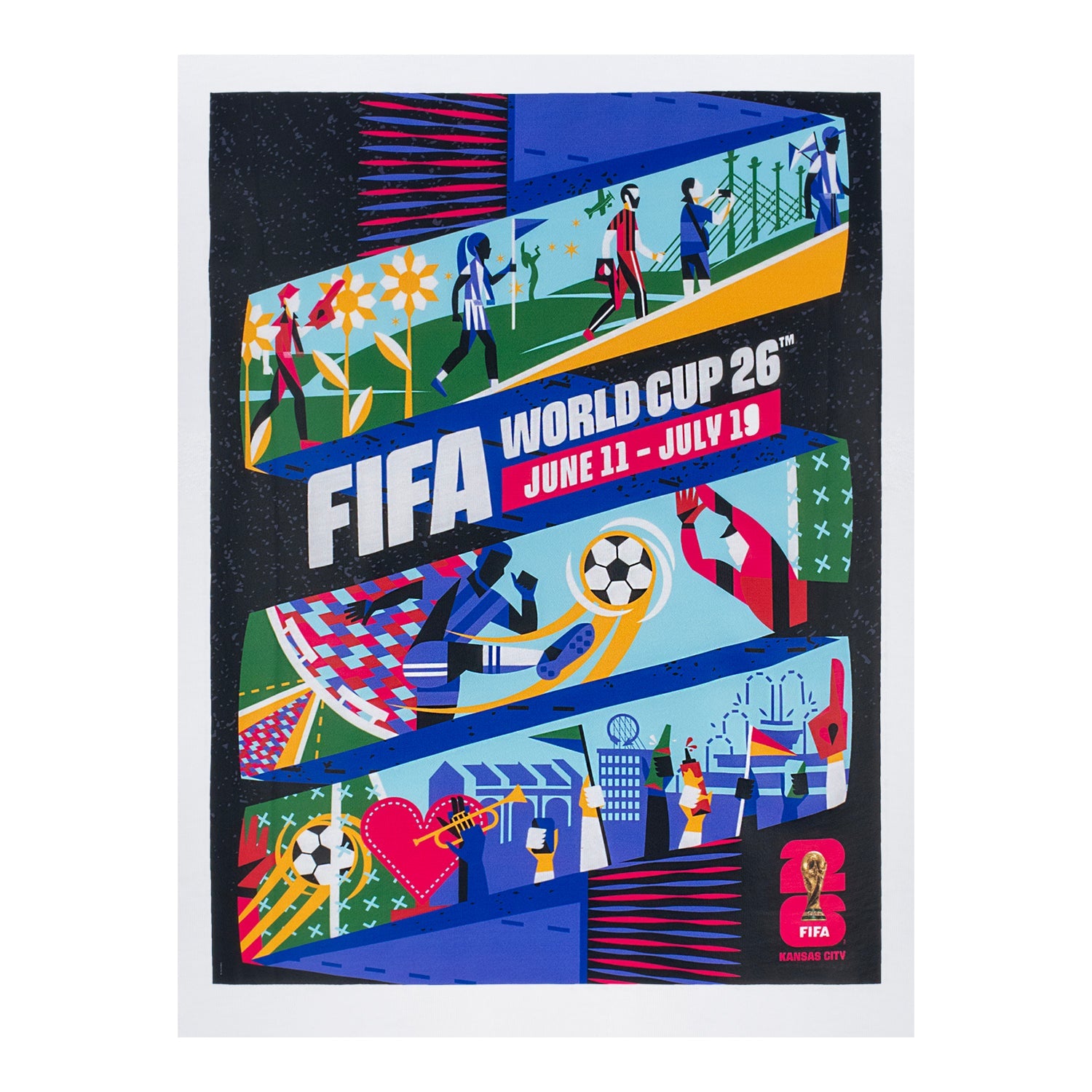 FIFA World Cup 2026? Kansas City Poster White T-Shirt - Unisex - Image 4