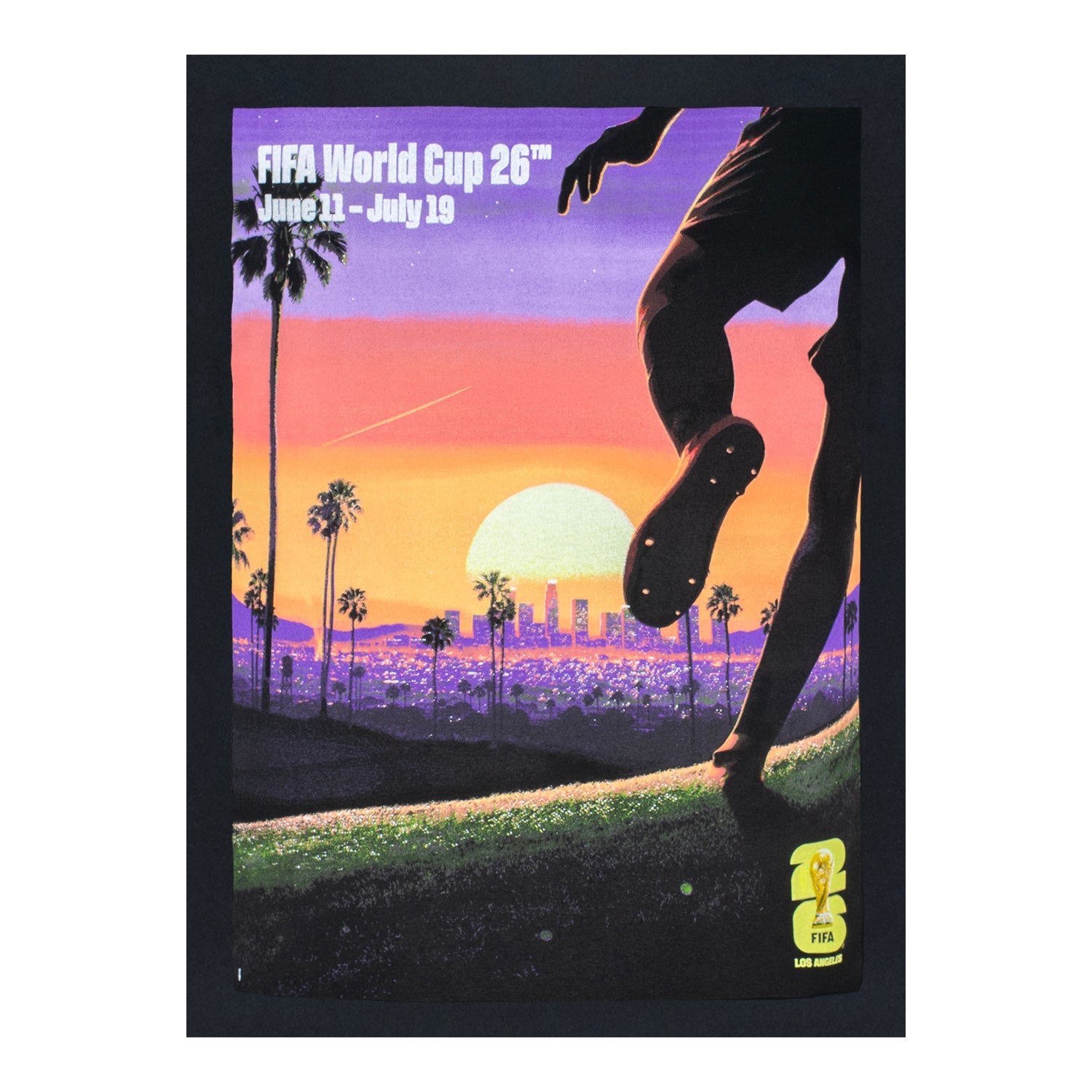 FIFA World Cup 2026? Los Angeles Poster Black T-Shirt - Unisex - Image 4