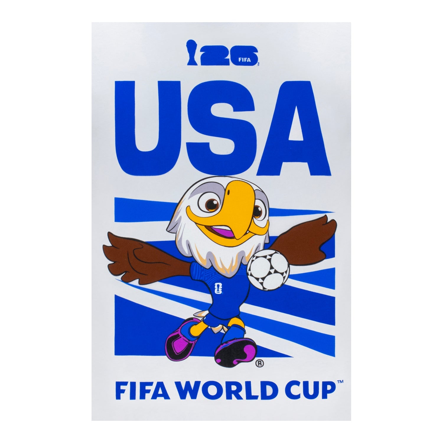FIFA World Cup 2026? USA Mascot White T-Shirt - Unisex - Image 3