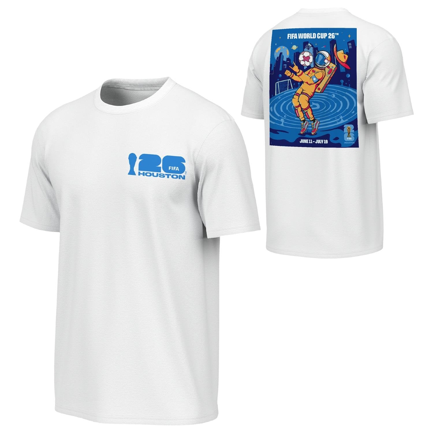 FIFA World Cup 2026? Houston Poster White T-Shirt - Unisex