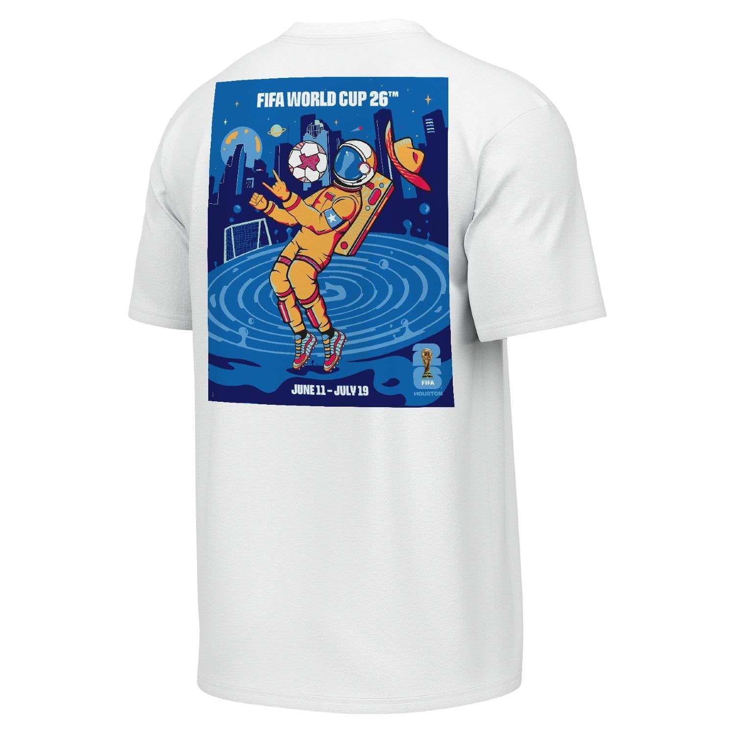 FIFA World Cup 2026? Houston Poster White T-Shirt - Unisex - Image 2