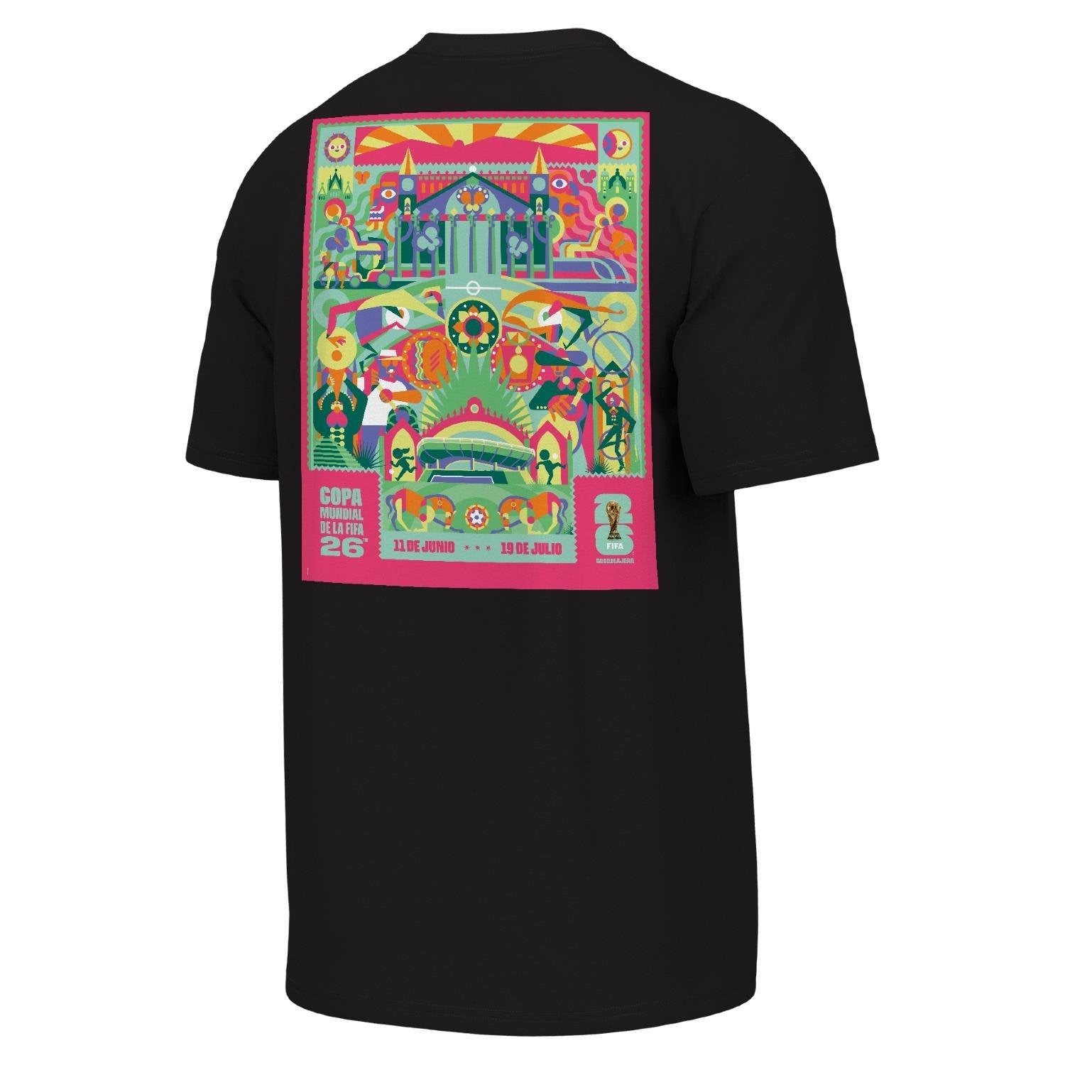 FIFA World Cup 2026? Guadalajara Poster Black T-Shirt - Unisex - Image 2
