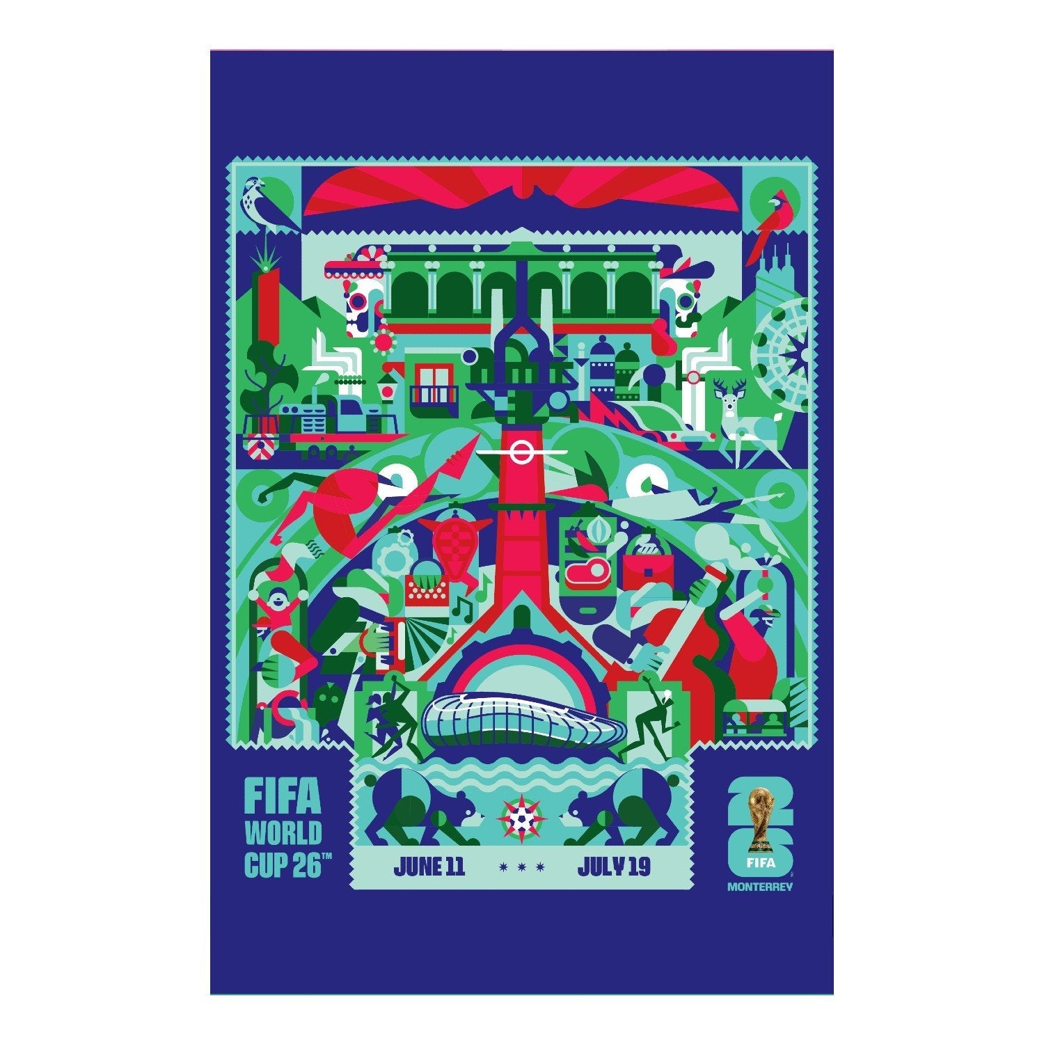 FIFA World Cup 2026? Monterrey Host City Poster