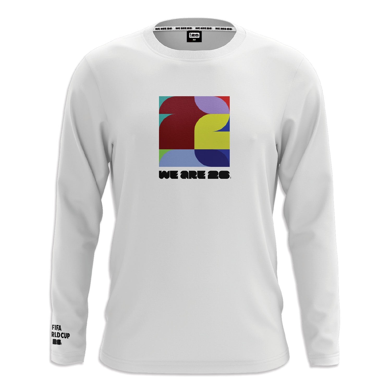 FIFA World Cup 2026? Square Abstract Long Sleeve White T-Shirt - Unisex