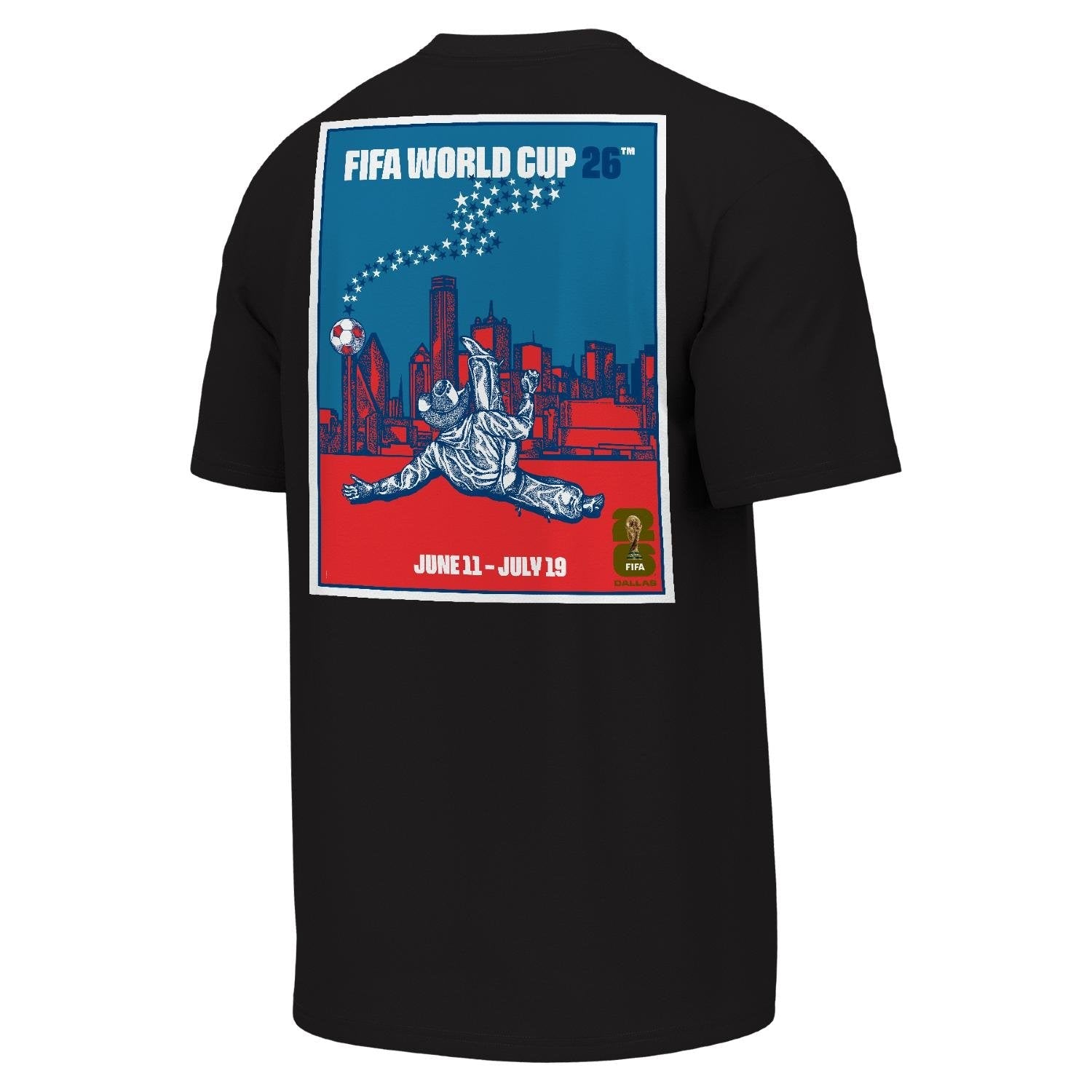 FIFA World Cup 2026? Dallas Poster Black T-Shirt - Unisex - Image 2