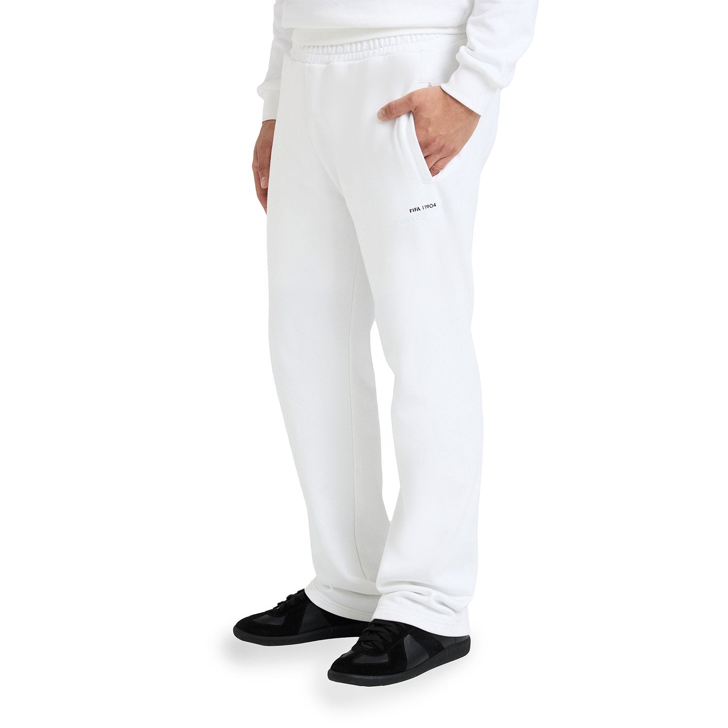FIFA 1904 Stacked White Sweatpants - Unisex - Image 2