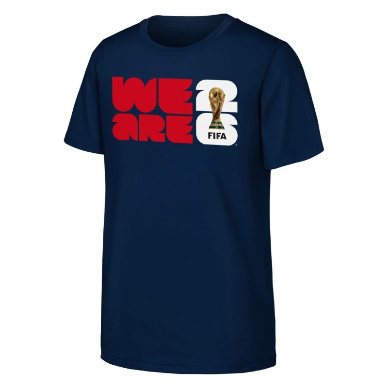 FIFA World Cup 2026? 'We Are' 26 Emblem Navy T-Shirt - Unisex
