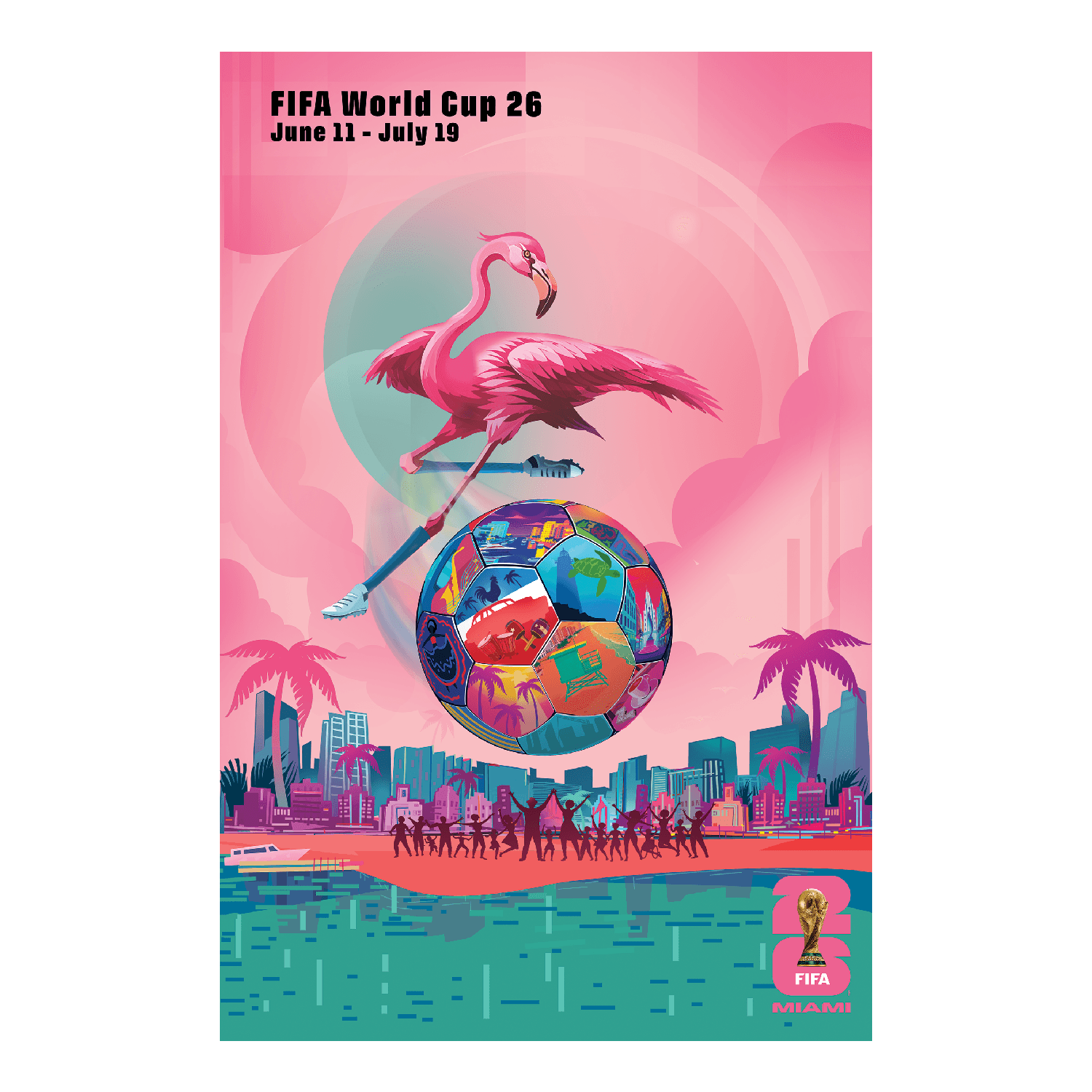 FIFA World Cup 2026? Miami Host City Poster