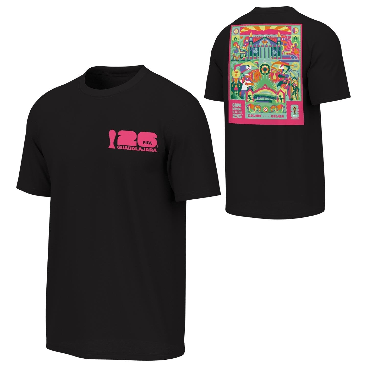 FIFA World Cup 2026? Guadalajara Poster Black T-Shirt - Unisex