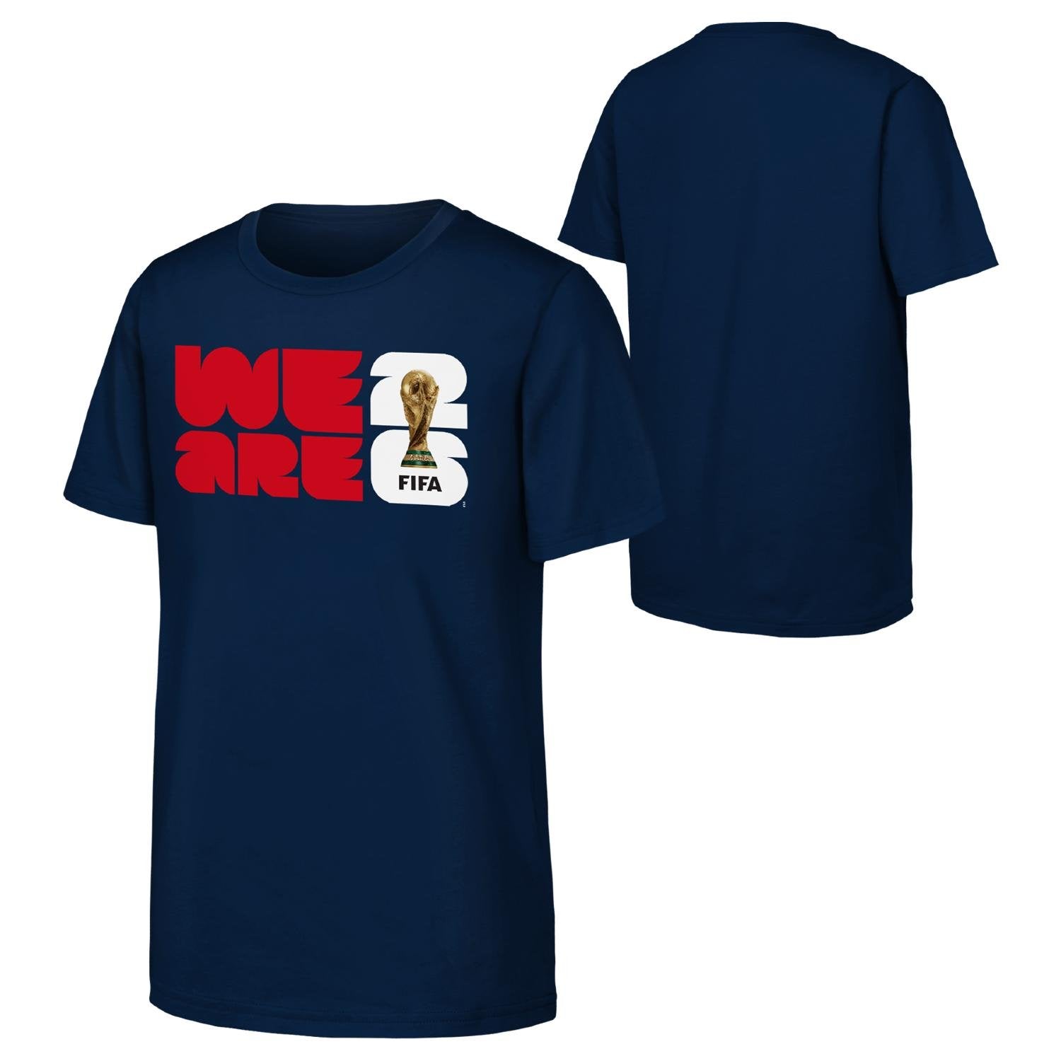 FIFA World Cup 2026? 'We Are' 2026 Emblem Navy T-Shirt - Youth - Image 3