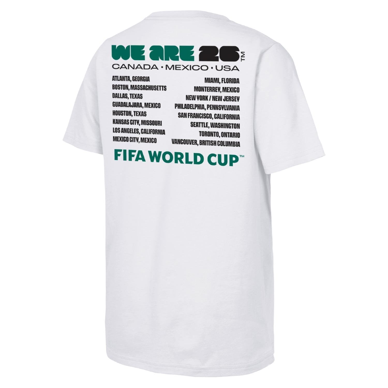 FIFA World Cup 2026? 'We Are' Emblem and Cities T-Shirt - Unisex - Image 2